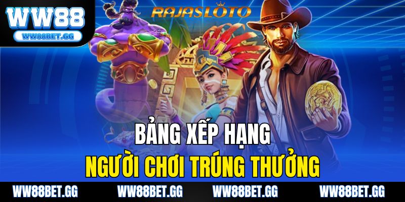 Bảng xếp hạng người chơi trúng thưởng