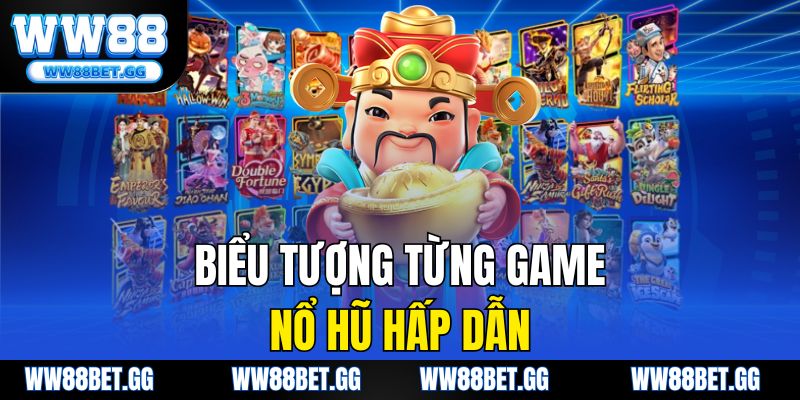 Biểu tượng từng game nổ hũ hấp dẫn
