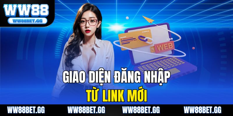 Giao diện đăng nhập từ link mới