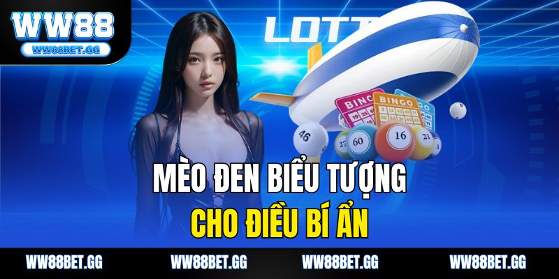 Mèo đen biểu tượng cho điều bí ẩn