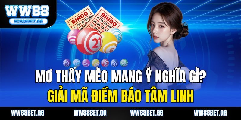 Mơ Thấy Mèo Mang Ý Nghĩa Gì? Giải Mã Điềm Báo Tâm Linh