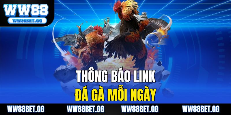 Thông báo link đá gà mỗi ngày